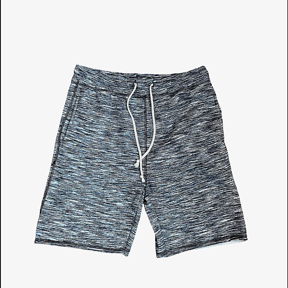 U.S. APPAREL Unisex Black Baggy Fleece Shorts Elastic Waist with Drawcord Size S - Picture 4 of 11